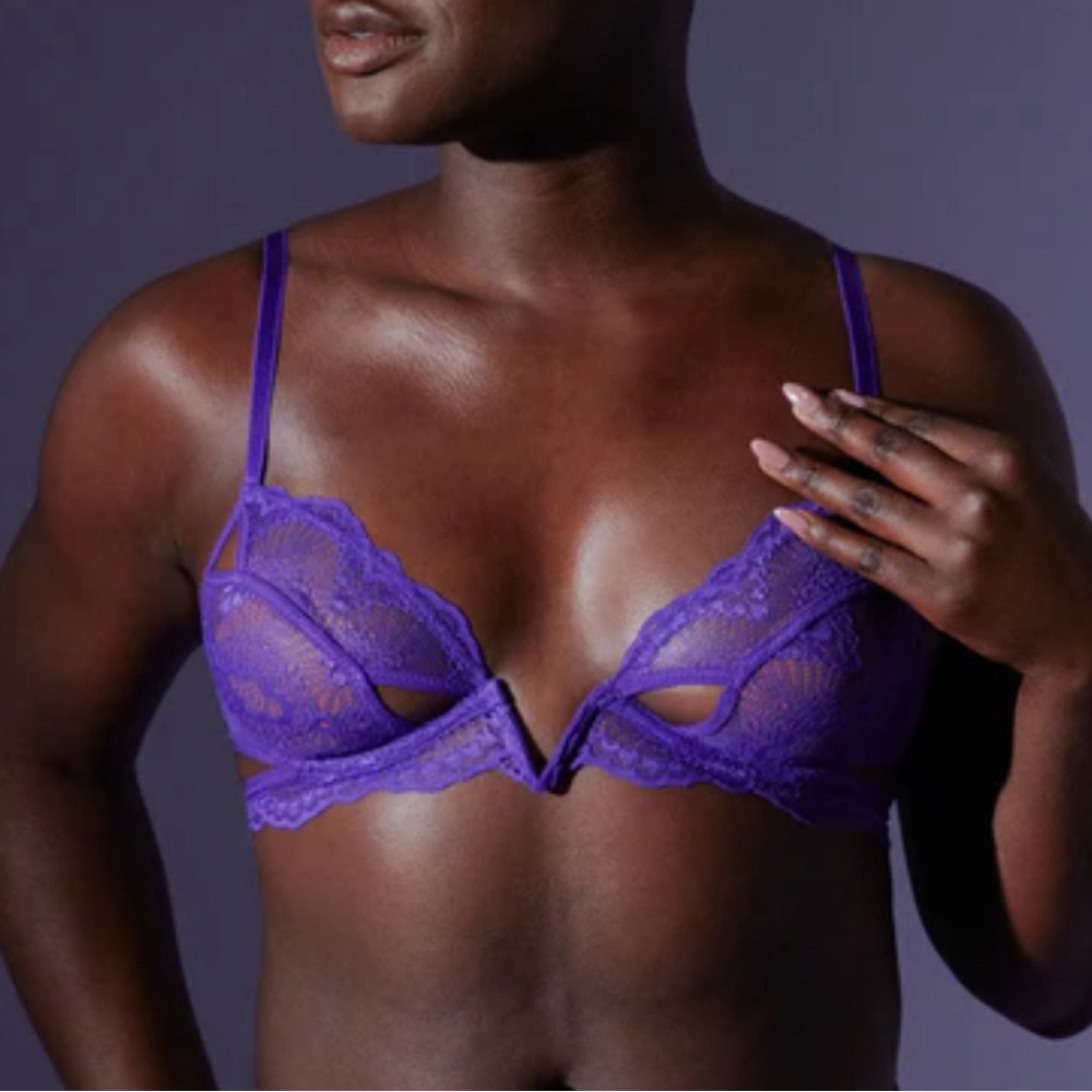 Thistle and Spire Purple Lace Bra